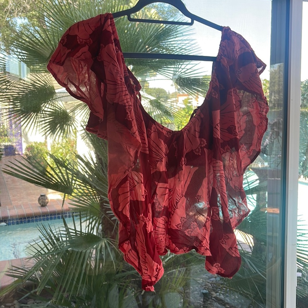 FREE PEOPLE ruffle two piece set